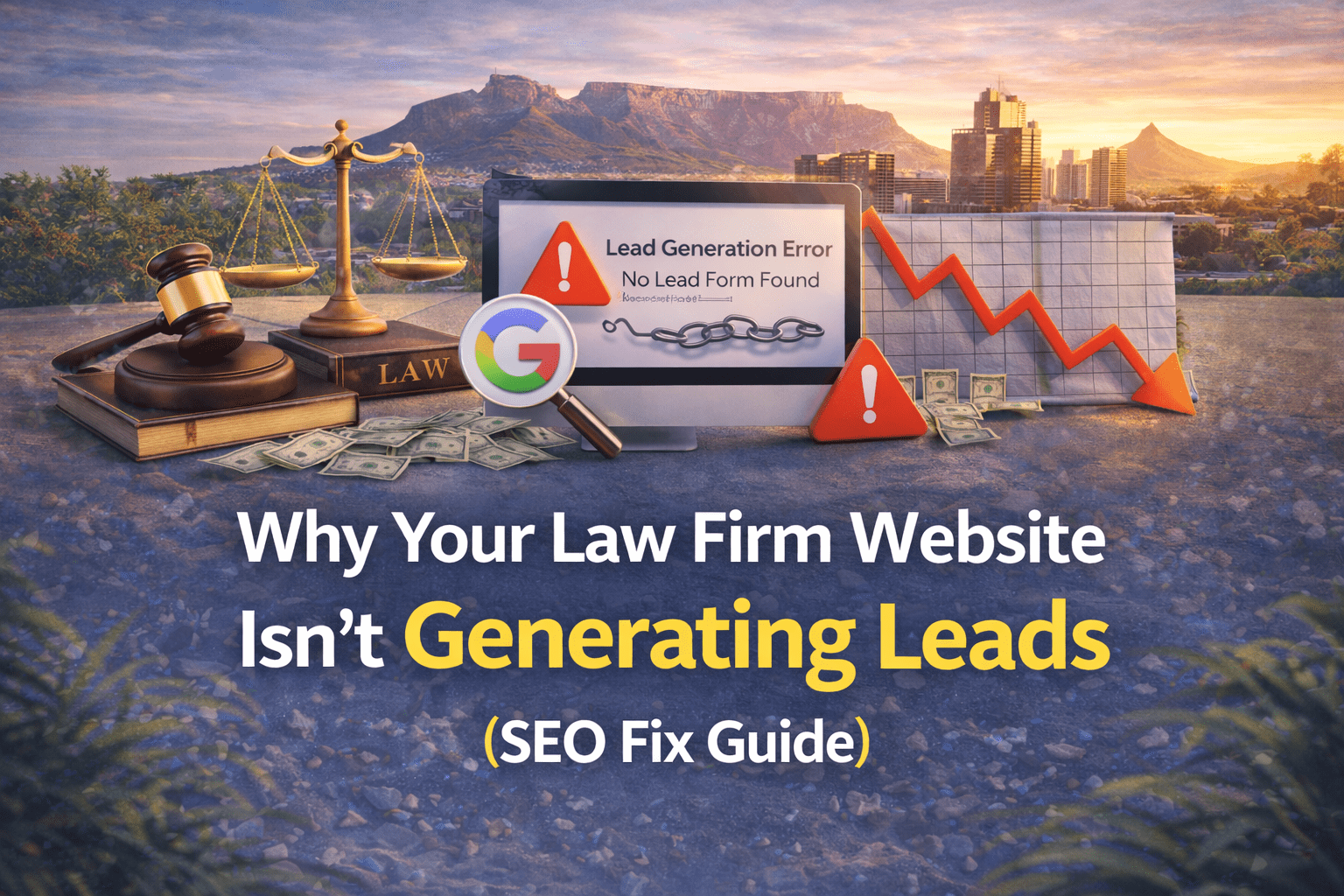 Why your law firm website isn't generating leads. SEO fix guide