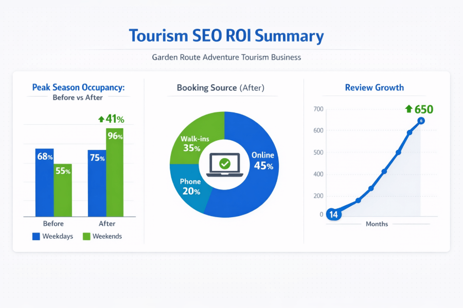Tour Operator SEO Strategy Growth Summary