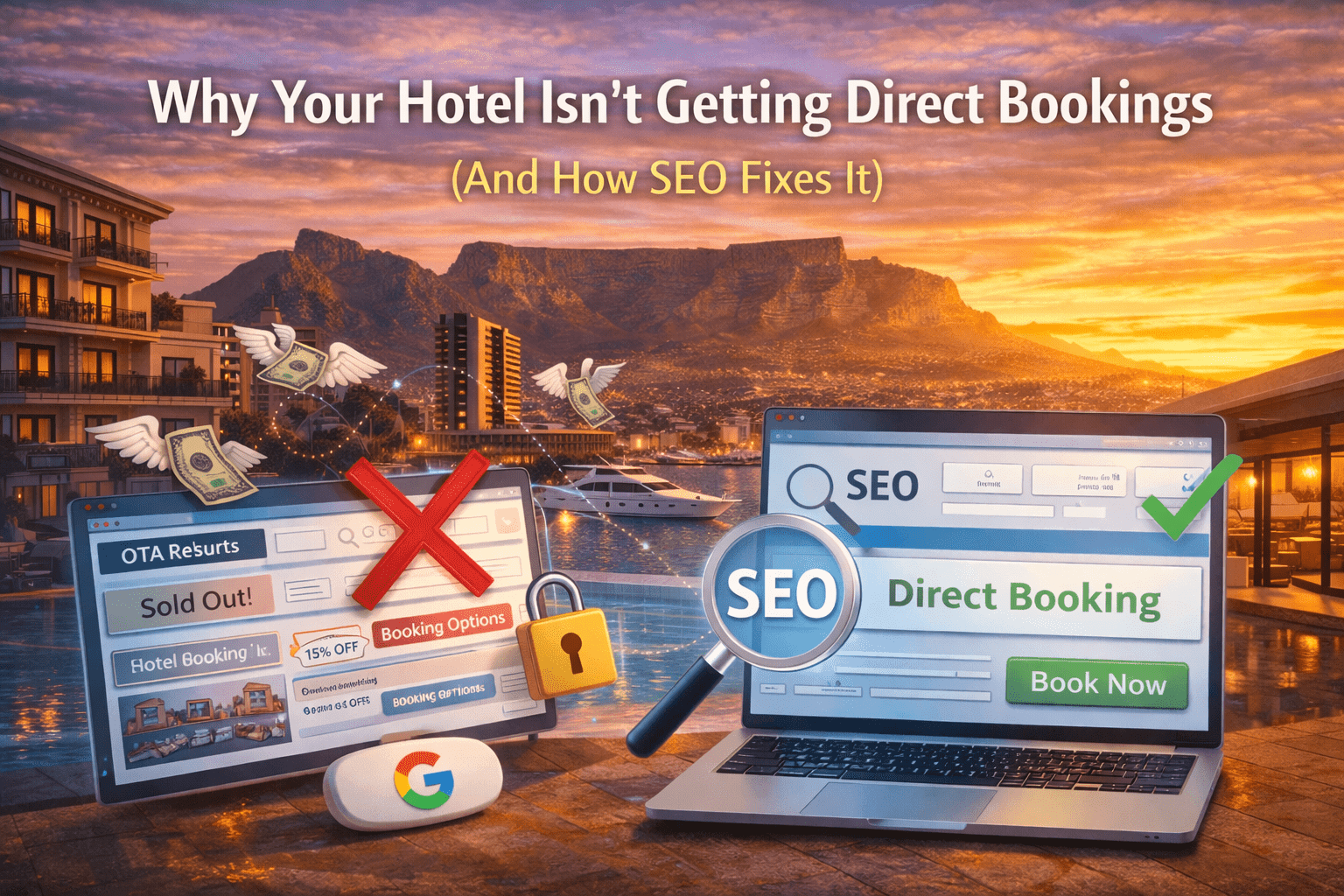 hotel isn't getting direct bookings