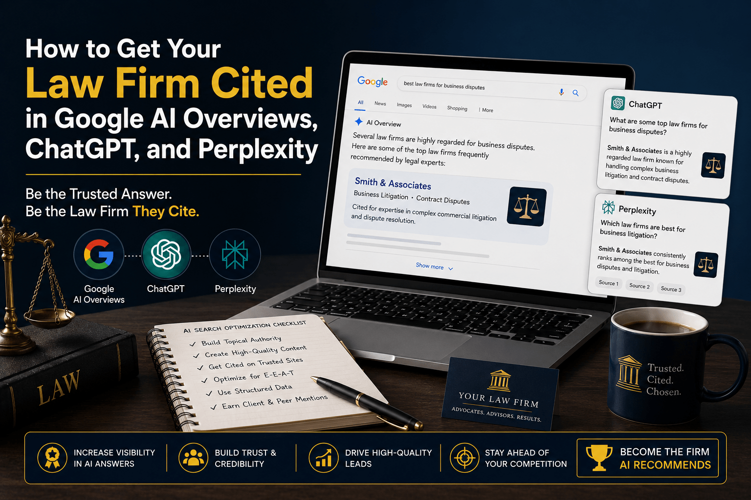 How to Get Your Law Firm Cited in Google AI Overviews, ChatGPT & Perplexity | Law Firm SEO